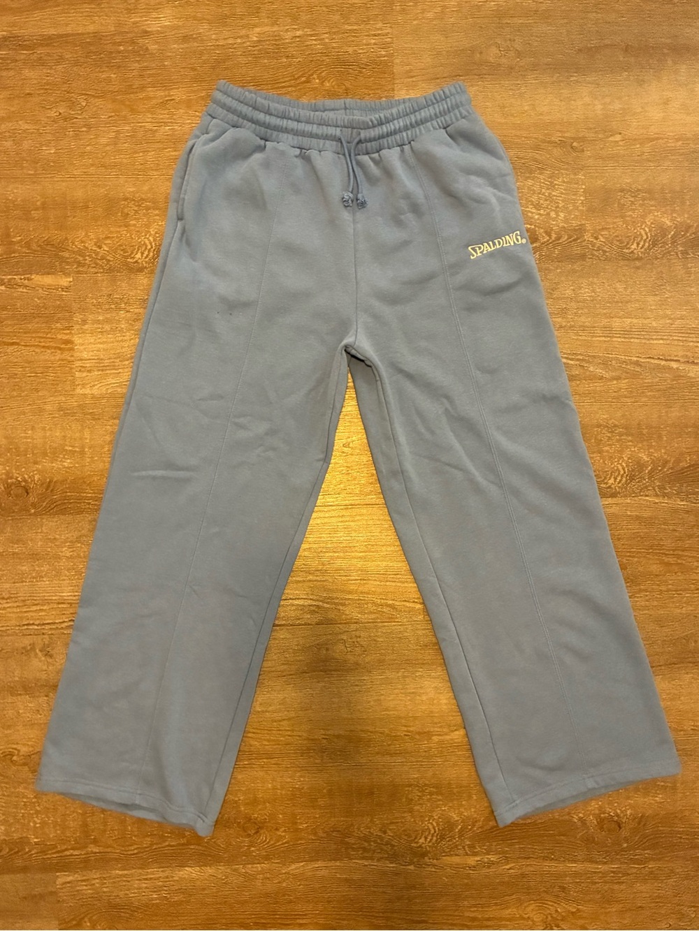 Ashy Blue Spalding Wide leg Sweatpants